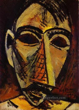 bandit head Painting - Head of a Man 1907 cubism Pablo Picasso